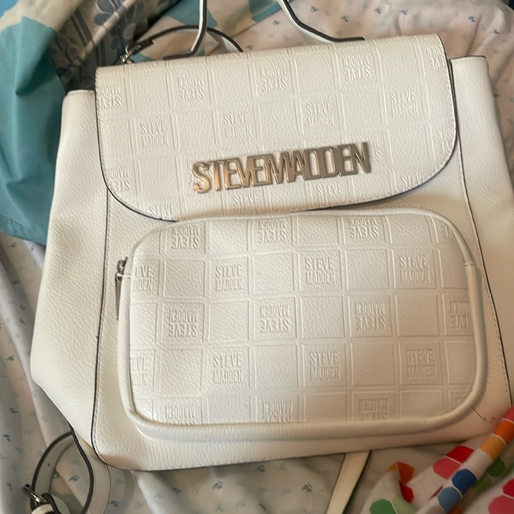 White Steve Madden BackPack Bag
